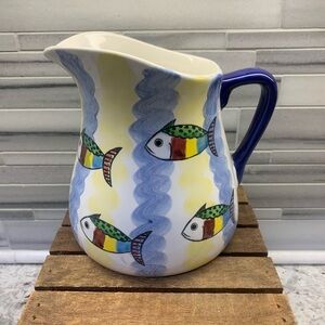 Nautical Fish Water Pitcher-Andrea by Sadek